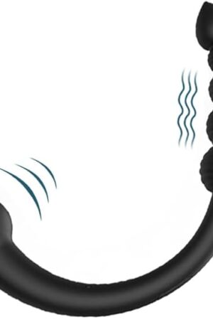 Anal Beads Prostate Vibrator for Men - Adult Sex Toys Butt Plug Vaginal G Spot Prostate Massager with 10 Vibrating Modes, Rechargeable Waterproof P-spot Stimulator for Women Couple