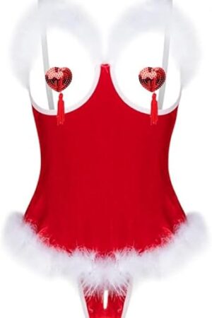 Women's sexy santa christmas lingerie Cosplay Christmas Dress Costume Nightwear Outfits