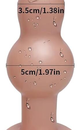 Huge Anal Sex Toys Large Butt Plug Dilator Prostata Massager for Men Woman Gay Adult Anus Stimulator (Color : Skin M)