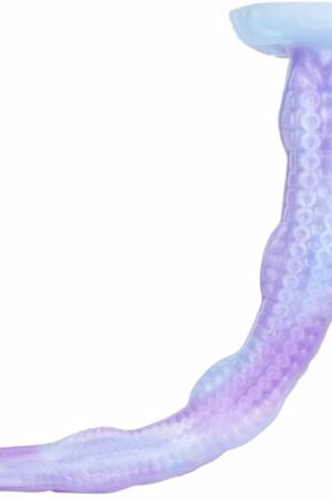 Fantasy Optional Size Monster Silicone Octopus Tentacle Dildo Anal Sex Toy Butt Plug Spots Stimulation Tool for Men Women Couple Long Size with Suction (S)