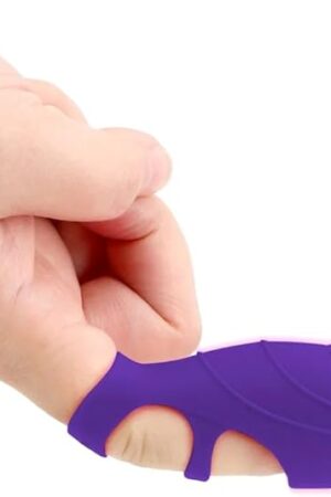 Finger Sleeve Vibrator Clitoris Stimulator G Spot Massager Female Masturbation Vibrators Orgasm Sex Toys for Women Sexy Shop (Purple)
