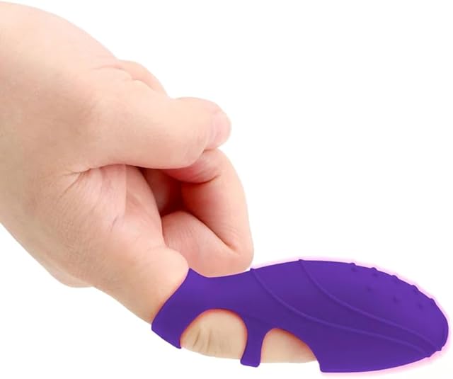 Finger Sleeve Vibrator Clitoris Stimulator G Spot Massager Female Masturbation Vibrators Orgasm Sex Toys for Women Sexy Shop (Purple)