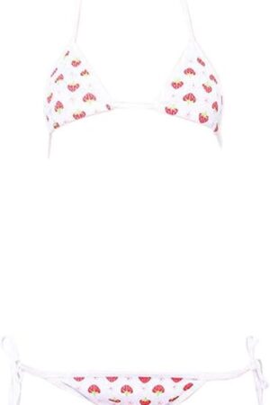 Japanese anime bikini Cosplay Micro Bikini Strawberry Lingerie Bra and thong set Cute