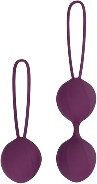 Weighted Ben-Wa Exercise Ball Set of 2 - Hypoallergenic Silicone - Improve Grip for Better Orgasms and Better Sex!