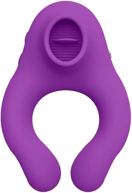 Vibrating Cock Rings Adults Couples Penis Ring Rechargeable Vibrators Stimulators Sex Toys Things for Men Women Gift Massager(Purple)