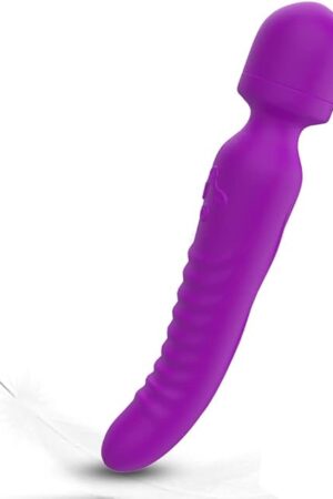 Heating G Spot Vibrator, Heatable and Rechargeable Stimulator for Female Clitoral Pleasure, Adult Sex Toy, Quiet & Waterproof, Powerful Personal Clitoris Wand Massager for Women (Purple)