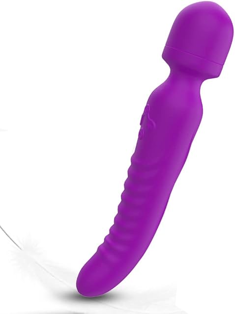 Heating G Spot Vibrator, Heatable and Rechargeable Stimulator for Female Clitoral Pleasure, Adult Sex Toy, Quiet & Waterproof, Powerful Personal Clitoris Wand Massager for Women (Purple)