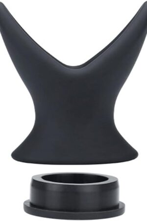 Interesting Hollow Opening Anal Plug Silicone Anal Plug Peep Sex Toy Wearable Anal Plug with Plug Leak-Proof