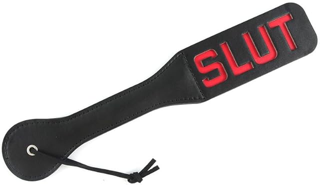 Faux Leather Slut Spanking Paddle for Sex Play,125inch Sex Paddle Leather Slut Spanking Paddle for Sex Play,Sex Paddle Role Play (A3)