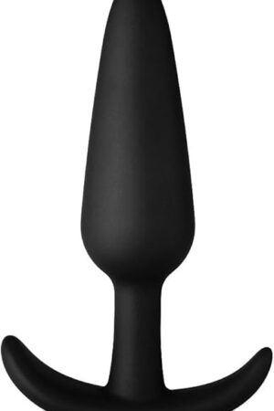 Forto F-31 Anal Plug Silicone Butt Plugs - Anal Plug, Prostate Massage, Anus Dilator. Comfortable for Extended-wear Flared Base Prostate Sex Toy for Beginners to Advanced (Silicone - Black, Large)