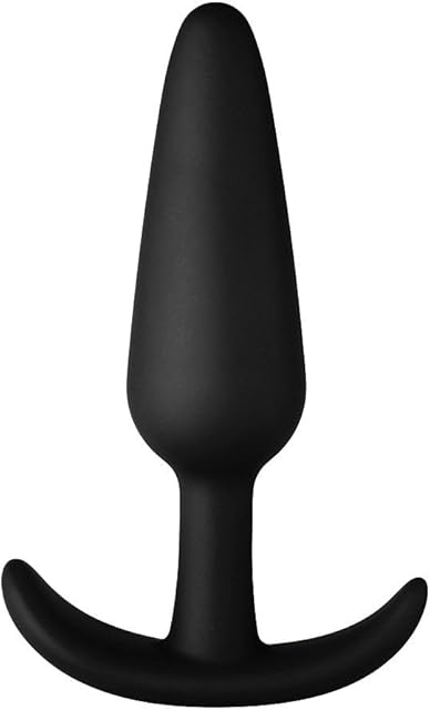 Forto F-31 Anal Plug Silicone Butt Plugs - Anal Plug, Prostate Massage, Anus Dilator. Comfortable for Extended-wear Flared Base Prostate Sex Toy for Beginners to Advanced (Silicone - Black, Large)