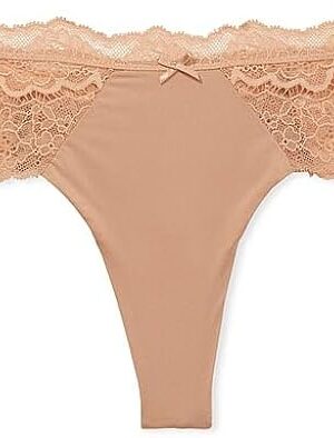 Women's Dream Angels Lace Thong Underwear, Panties for Women (XS-XXL)