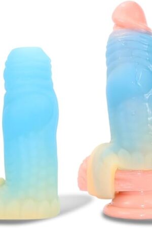 531in Dragon Silicone Penis Sleeve Extender Fantasy Cock Sleeve Enlarger Male Length and Girth Extension Enhancer Fantasy Cock Sheath Stretcher for Men Couples
