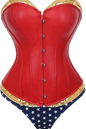 Women Sexy Cosplay Costume Wonder Women Corset and Shorts Set??