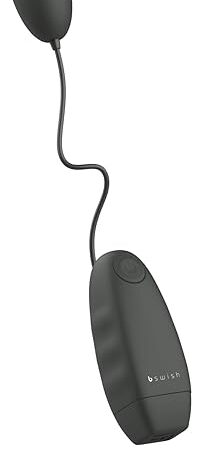 B Swish Bnaughty Classic, Waterproof, Battery Operated, Bullet Remote Massager with 5 Vibration Patterns, Black