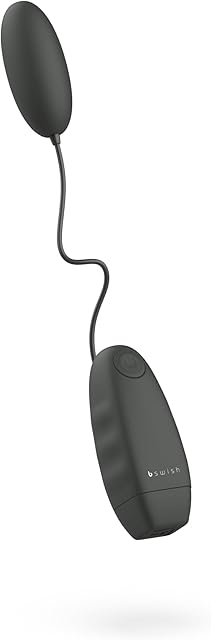 B Swish Bnaughty Classic, Waterproof, Battery Operated, Bullet Remote Massager with 5 Vibration Patterns, Black