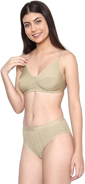 Women's Lingerie Set Full Coverage Non-Padded Cotton Bra Panty Set Sexy Bra Panty Set Women's Innerwear