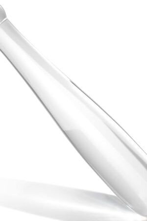 Glass Butt Plug Anal Dildo Pleasure G-spot Wand Baseball Bat Shaped Double Ended Dildo Prostate Massager Fetish Masturbation Sex Toy for Women Men TJIJP (L)