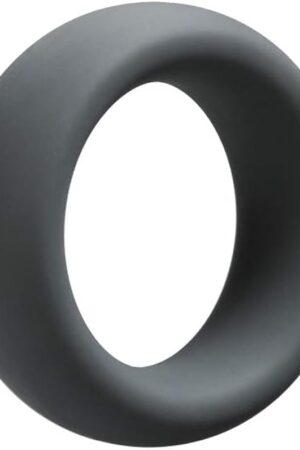 Doc Johnson OptiMALE - Tapered C-Ring - Stretchy Silicone - 35mm Unstretched Inner Diameter - Rounded Edges - Won't Dig Into Skin - Slate