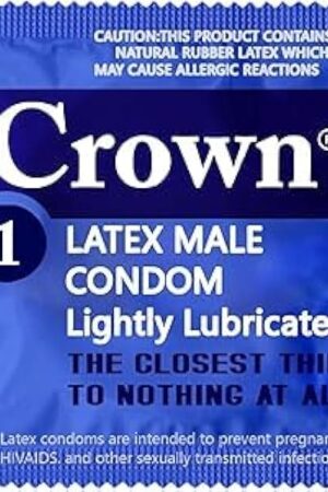 Crown Condoms  1008 Count  Lubricated Latex Condoms  Bulk 1008 Per Pack