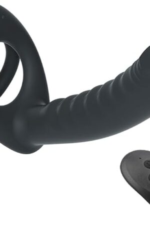 Anal Butt Plug 10 Frequency Double Penetration Anal Plug Dildo Butt Plug Vibrator Strap On Plug Adult Sex Toys Couples(with Remote)