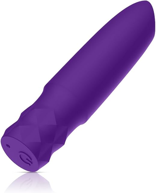 Bullet Vibrator Sex Toys All Silicone Rechargeable Vibrator with 10 Powerful Vibration & Quiet Modes,Fully Waterproof, USB Rechargeable,Adult Sex Toys,?Purple?