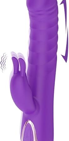 Vibrator Thrusting Dildo for Women G Spot Toy Clitoral Stimulator Sex Toys Dildos Sex Toy Thrusting Dildo Vibrator with 10 Thrusting & 10 Vibrating Modes Soft Sensory Machine Tool Gifts for Womens