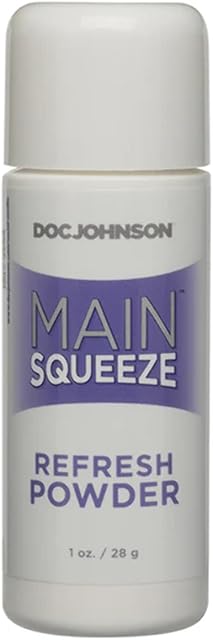 Doc Johnson Main Squeeze - Refresh Powder - Keeps ULTRASKYN Feeling Feeling Plush and Realistic - 1 Oz (28g)