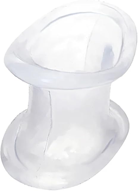 Generic Penis Ring Ball Stretcher Scrotum Testicle Bondage Delay Ejaculation Cock Ring Lock Sperm Penis Sleeve Sex Toys for Men(Color:White)