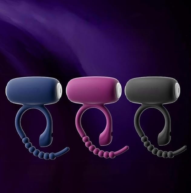Fengfeiyan-SE Vibrating Cook Ring with Clitoral Vibrator Disposable Prostate Massager Adult Toys for Erection in 3 Colors and 2 Styles Cook Sexual Stimulation Device Pleasure Ring for Men (SE Suits
