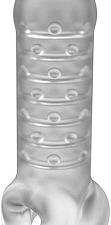 Doc Johnson OptiMALE - ULTRASKYN Extender with Ball Strap - Thin, Frost
