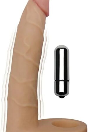 generic Slimline Double Penetration Strap-On Cock Ring with Anal Dildo RF25795, Like a Photo