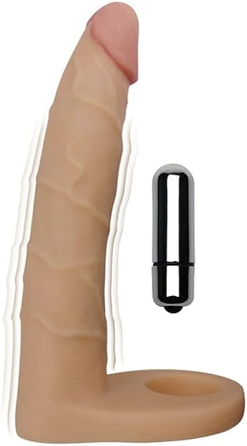 generic Slimline Double Penetration Strap-On Cock Ring with Anal Dildo RF25795, Like a Photo