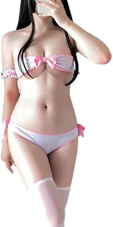 Female Sexy Cosplay Cat Girl Lingerie Anime Kawaii Rabbit Bikini Tube Top