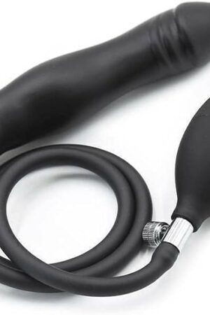 Adult Sex Toys Inflatable Rubber Anal Butt Plug Dildo with Pump Masturbation for Men Women Silicone Inflatable Anal Butt Plug Expandable Dildo Pump Penis Sex Toy for Women