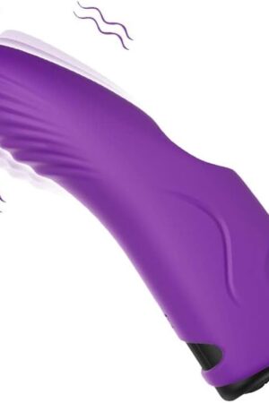Finger Dildo Couples Sex Toys, Couples Bullet Vibrator, Sexual Pleasure Tools for Women, Waterproof G spot Clitoris Nipple Mini Vibrator, Rechargeable Silicone Finger Stimulator with 9 Vibration Modes