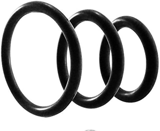 C- Rings Nitrile Male Enhancement Exercise Bands Set of 3 Rings Discreet Packaging Black