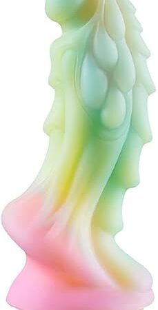 Fantasy Dildo with Suction Cup Silicone Thick Monster Kylin Unicorn Dildos G-Spot and Prostate Stimulation Hands-Free Play Sex Toys for Men Women (M)