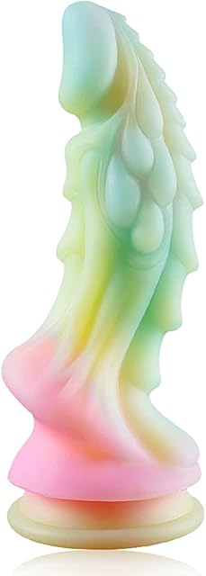 Fantasy Dildo with Suction Cup Silicone Thick Monster Kylin Unicorn Dildos G-Spot and Prostate Stimulation Hands-Free Play Sex Toys for Men Women (M)