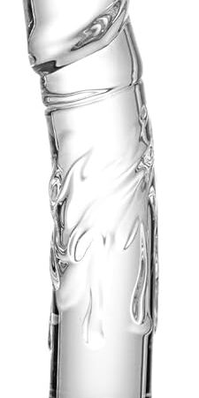 7 inch Small Realistic Glass Dildo, a Lifelike Beginner's Sex Toy, Transparent Crystal Glass Dildo Suitable for Ladies/Gentlemen/homosexuals, Adult Lifelike Anal Cute Toys and Games