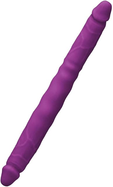 Colours - Double Pleasures - 12 Inch Silicone Double Dong (Purple)