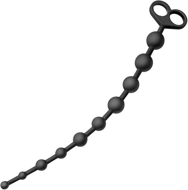 FST Silicone Anal Beads Sex Toys with 10 Different Size Balls and Pull Roop Prostate Massager Anal Trainer Anal Plug for Men Women Anus Dilator Anal Chain Butt Plug Anal Balls