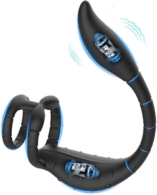 Vibrating Cock Ring Prostate Massager Adult Sex Toys for Men - App Remote Control Vibrator, Scorpion Anal Butt Plug Prostate Massager 9 Vibration Modes Stimulator Couples Adult Sex Toys for Men Women