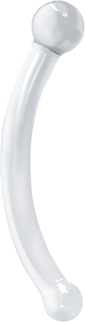Double Ended Glass Dildos-787 Inch G-Spot Prostate Massager Anal Plug Toys with Different Size Ends Double Buttplug Training Men Women and Couples Fetish Masturbator Sex Toys