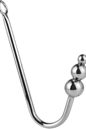 Anal Plug, Anal Hook with 3 Balls Metal Anal Dilator Kit, Butt Plug Fetish Bondage Hook Adult Sex Toys & Games Anal Hook for Women Lovers & Couples