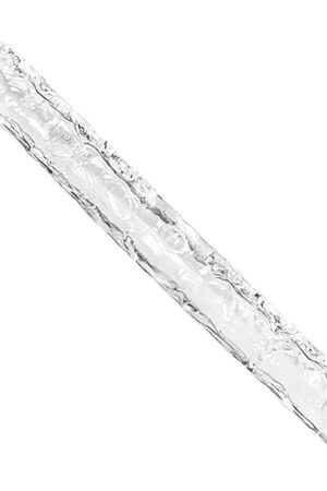 11.8 * 1.3 inches Small Double Dildo Clear Jelly Realistic Anal Long Dildo Penis with Veins and Glans Adult Sex Toys for Women/Men/Lesbian