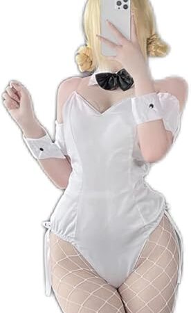 Ladies Bunny Lingerie Cosplay Costume Anime Sexy Bunny Girl Bodysuit with Bunny Ears