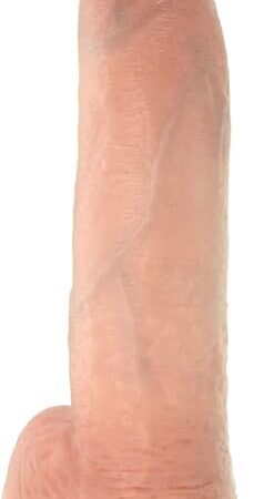 King Cock 9 Inch Dildo with Balls and Lube 1oz | Harness Compatible Strap-on Dildos | Sex Toys | Realistic Dildos