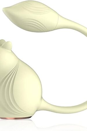 Cute Little Squirrel Remote Control Vibrator for Women 10 Frequency Sucking 10 Frequency Vibrating Vibrator (Tawny)