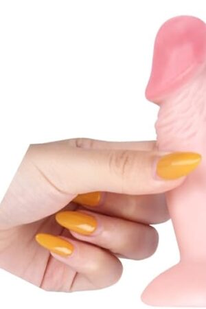 4.3 inches Realistic Dildo for Beginners, Anal Dildos Lifelike Fake Penis for Women/Men/Gay, Adult Sex Toys for G spot Stimulator Anal Plug Training Sets (4.5" Flesh)